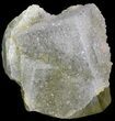 Quartz Encrusted Yellow Cubic Fluorite - Morocco #44864-1